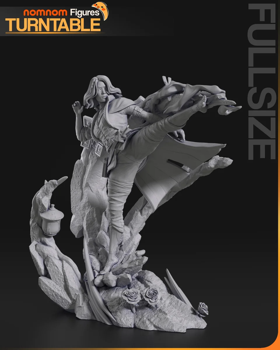 Lune | Fan Art | 3D Printed Resin Model Garage Kit | *Un-Painted* | Nomnom 5