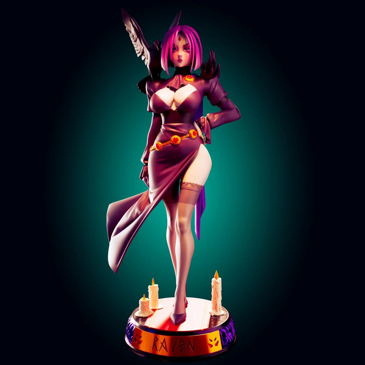 Raven | Fan Art | 3D Printed Resin Model Garage Kit | *Un-Painted* | Officer Rhu