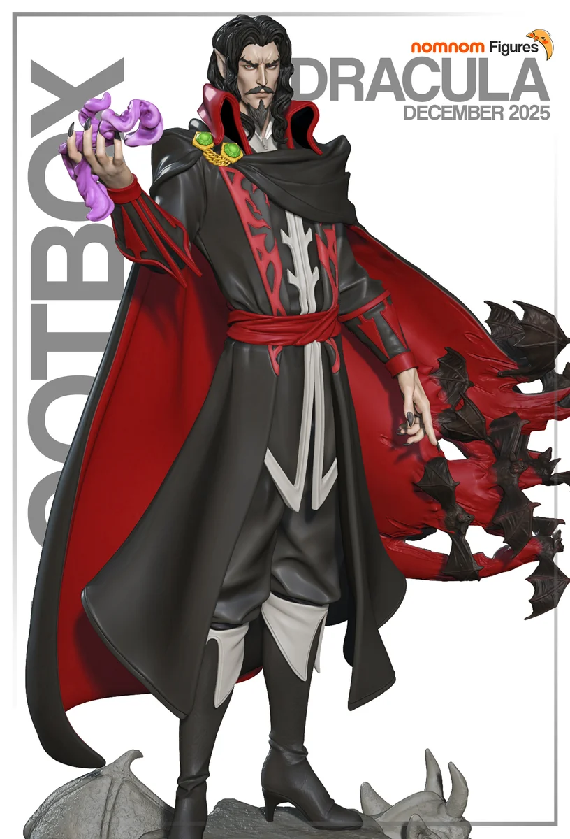 Dracula | Fan Art | 3D Printed Resin Model Garage Kit | *Un-Painted* | Nomnom
