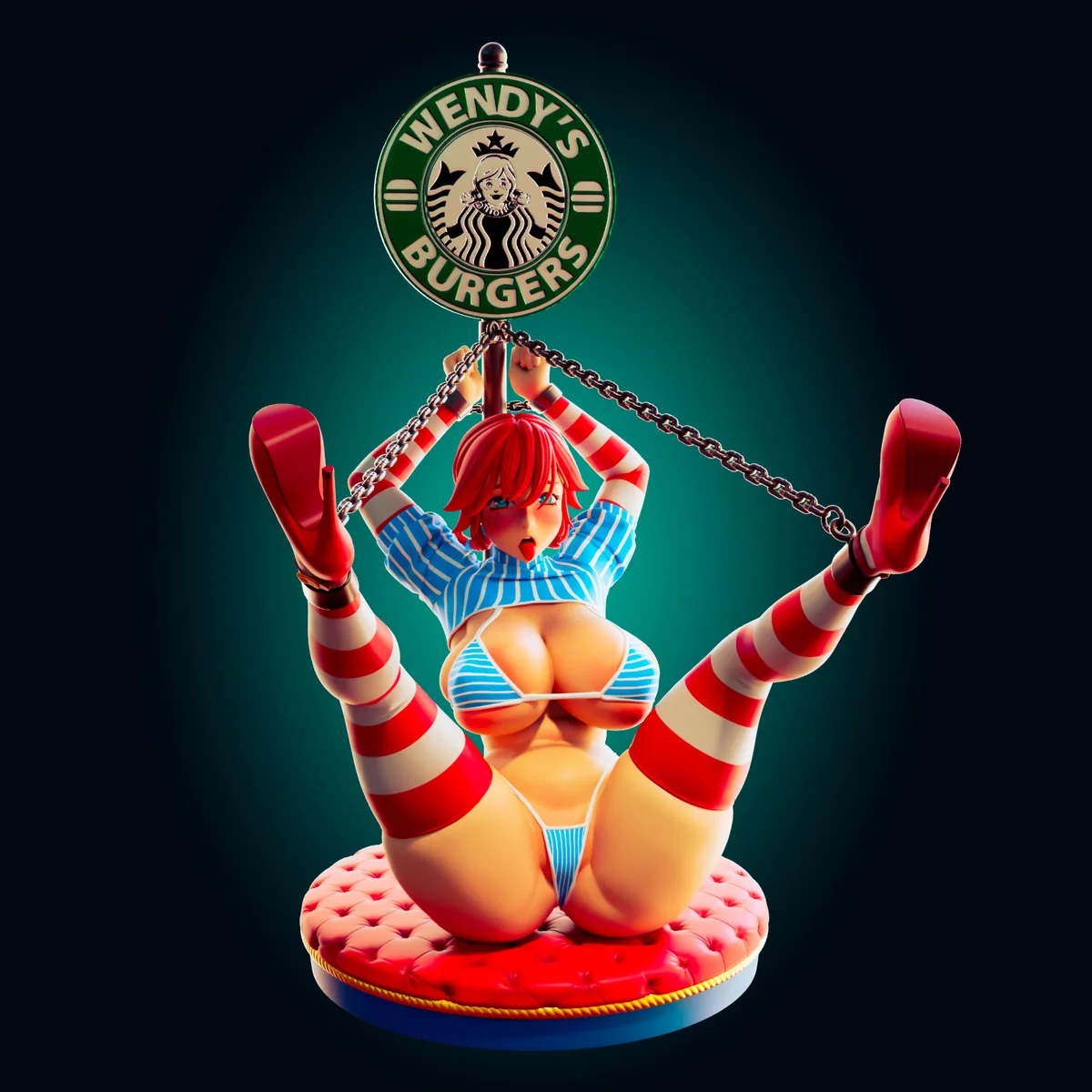 Wendy v2 | Fan Art | 3D Printed Resin Model Garage Kit | *Un-Painted* | Officer Rhu 3