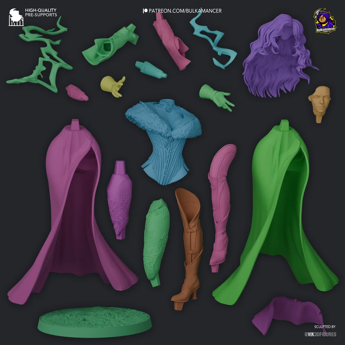 Yennefer | Fan Art | 3D Printed Resin Model Garage Kit | *Un-Painted* | Bulkamancer 6