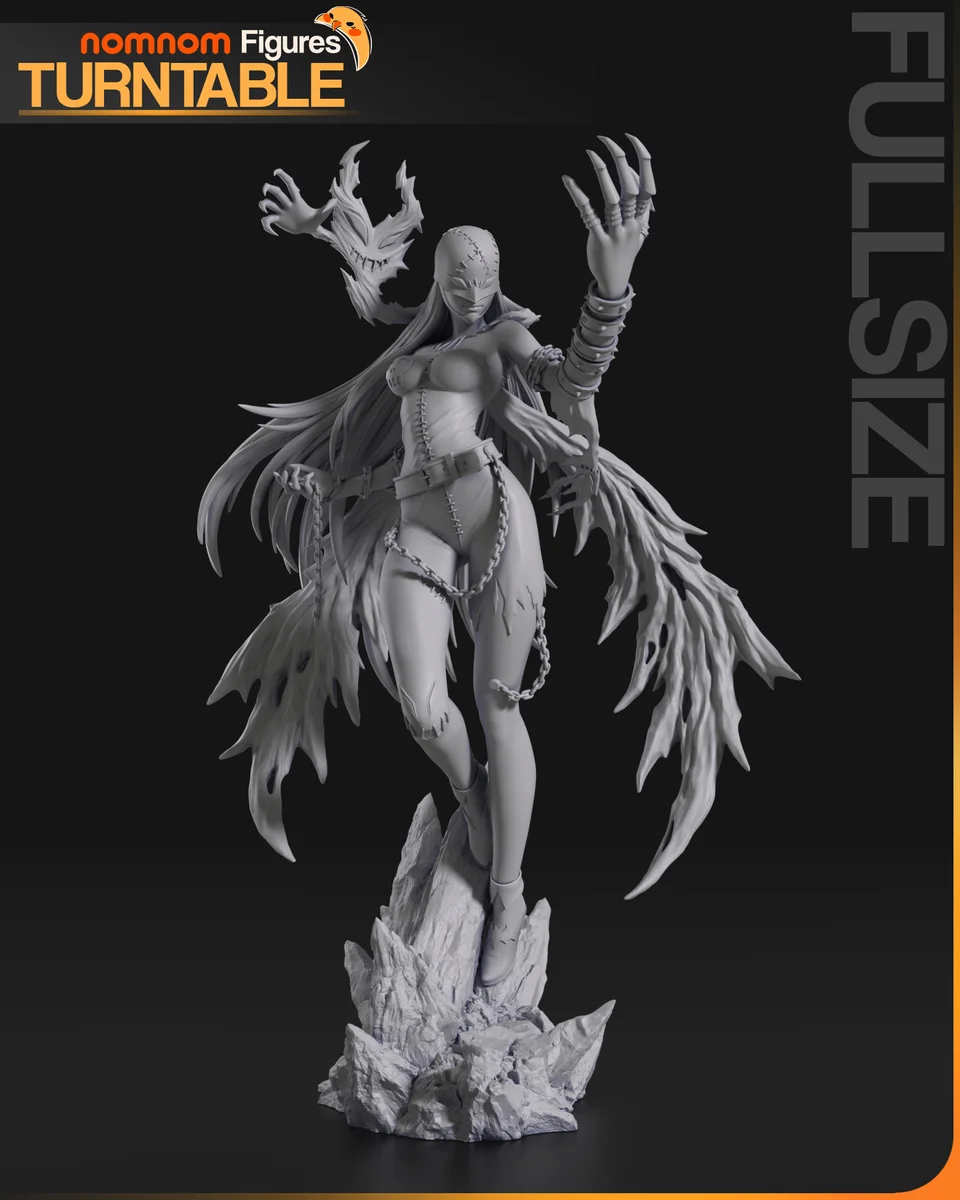Lady Devimon | Fan Art | 3D Printed Resin Model Garage Kit | *Un-Painted* | Nomnom 6