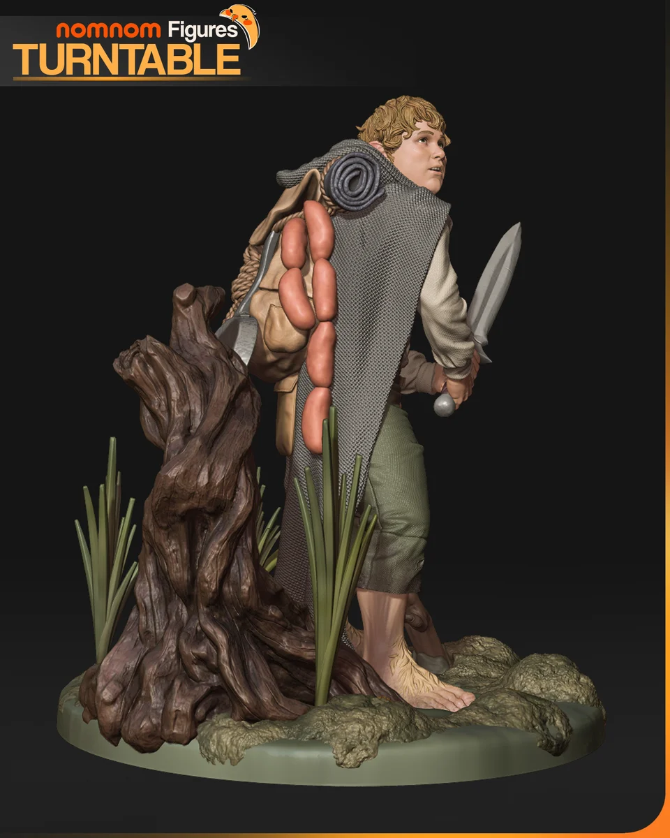 Samwise | Fan Art | 3D Printed Resin Model Garage Kit | *Un-Painted* | Nomnom 6