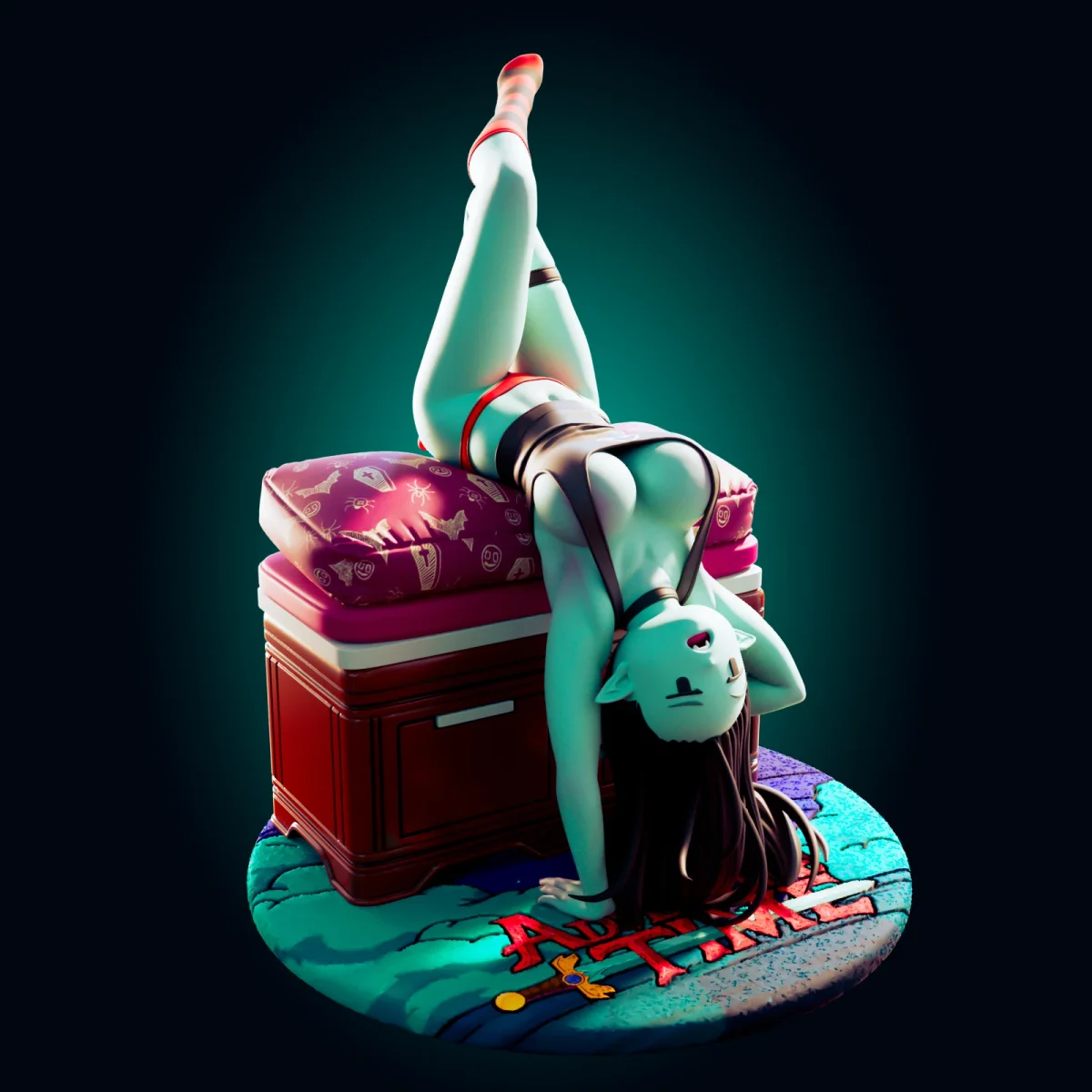 Marceline | Fan Art | 3D Printed Resin Model Garage Kit | *Un-Painted* | Officer Rhu