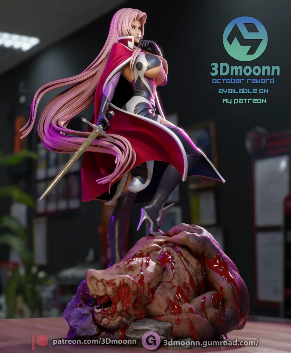 Ingrid | Fan Art | 3D Printed Resin Model Garage Kit | *Un-Painted* | 3DMoonn 3