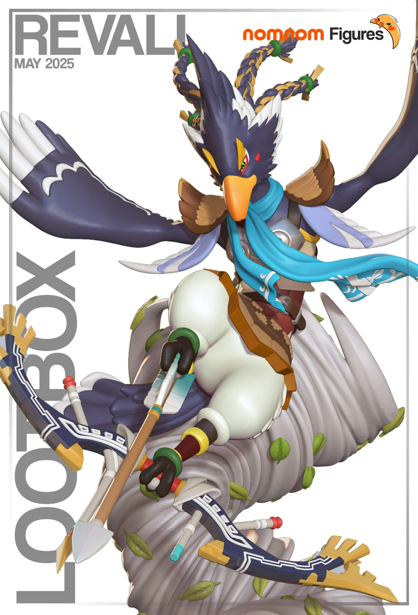 Revali | Fan Art | 3D Printed Resin Model Garage Kit | *Un-Painted* | Nomnom