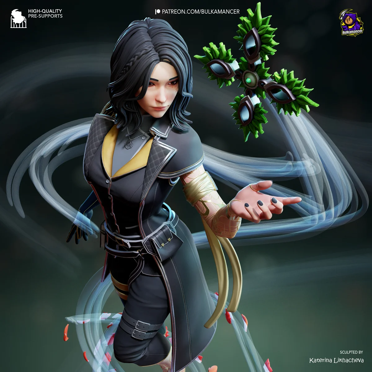 Lune | Fan Art | 3D Printed Resin Model Garage Kit | *Un-Painted* | Bulkamancer