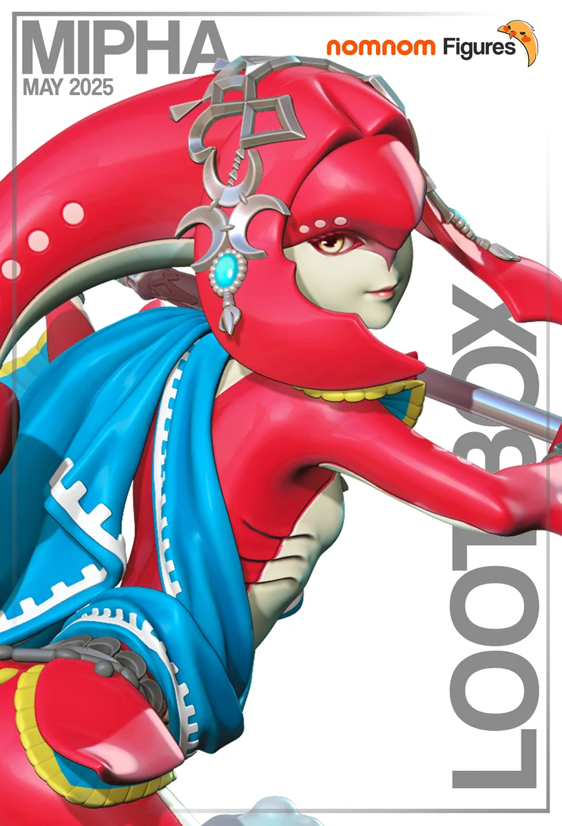 Mipha | Fan Art | 3D Printed Resin Model Garage Kit | *Un-Painted* | Nomnom
