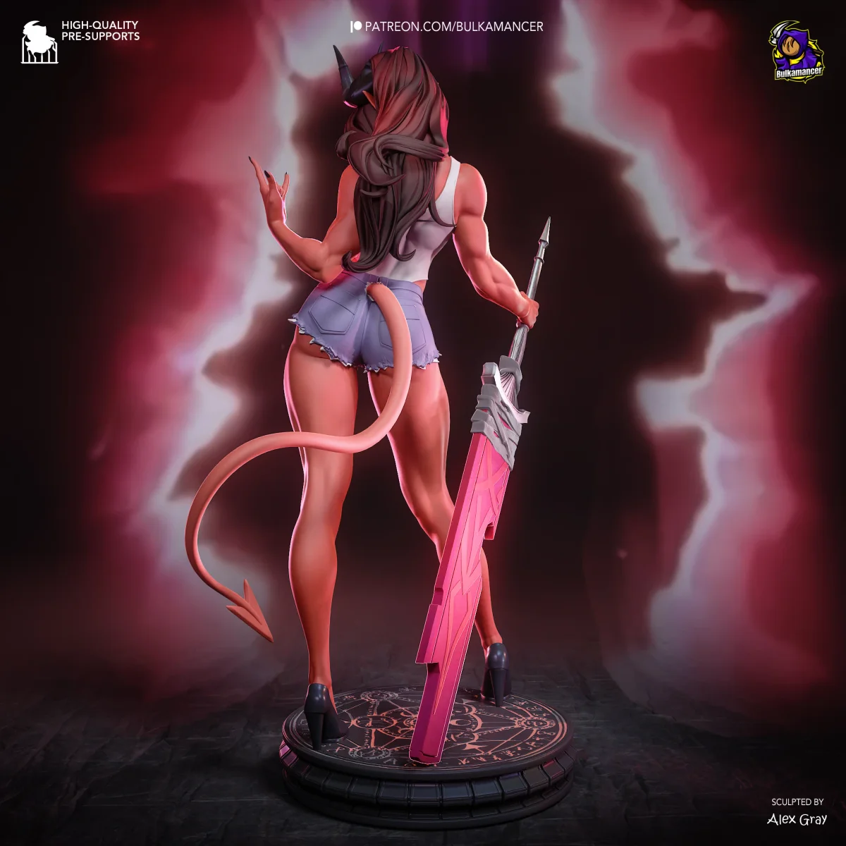 Malevola | Fan Art | 3D Printed Resin Model Garage Kit | *Un-Painted* | Bulkamancer 3