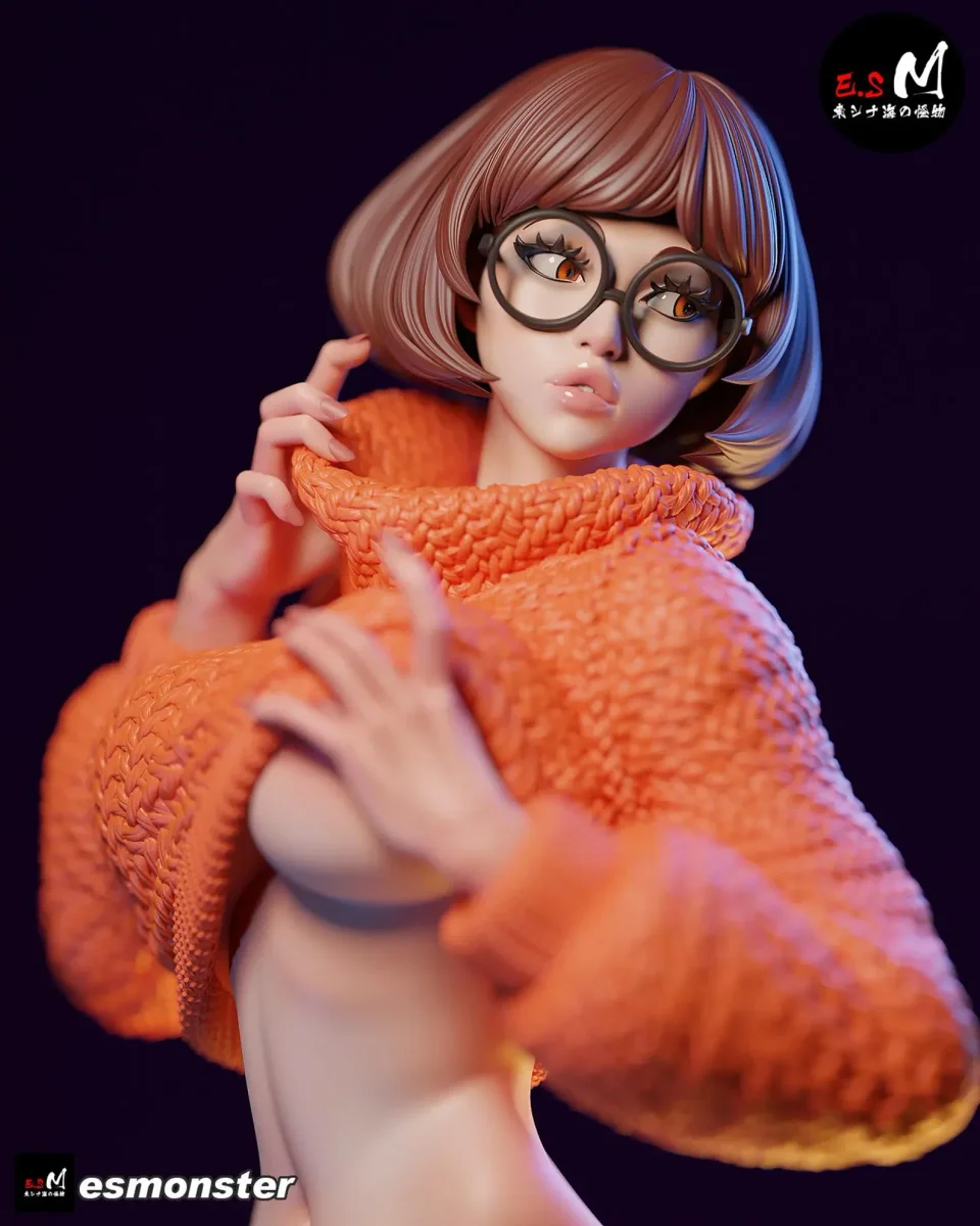 Velma - Beach | Fan Art | 3D Printed Resin Model Garage Kit | *Un-Painted* | ES Monster