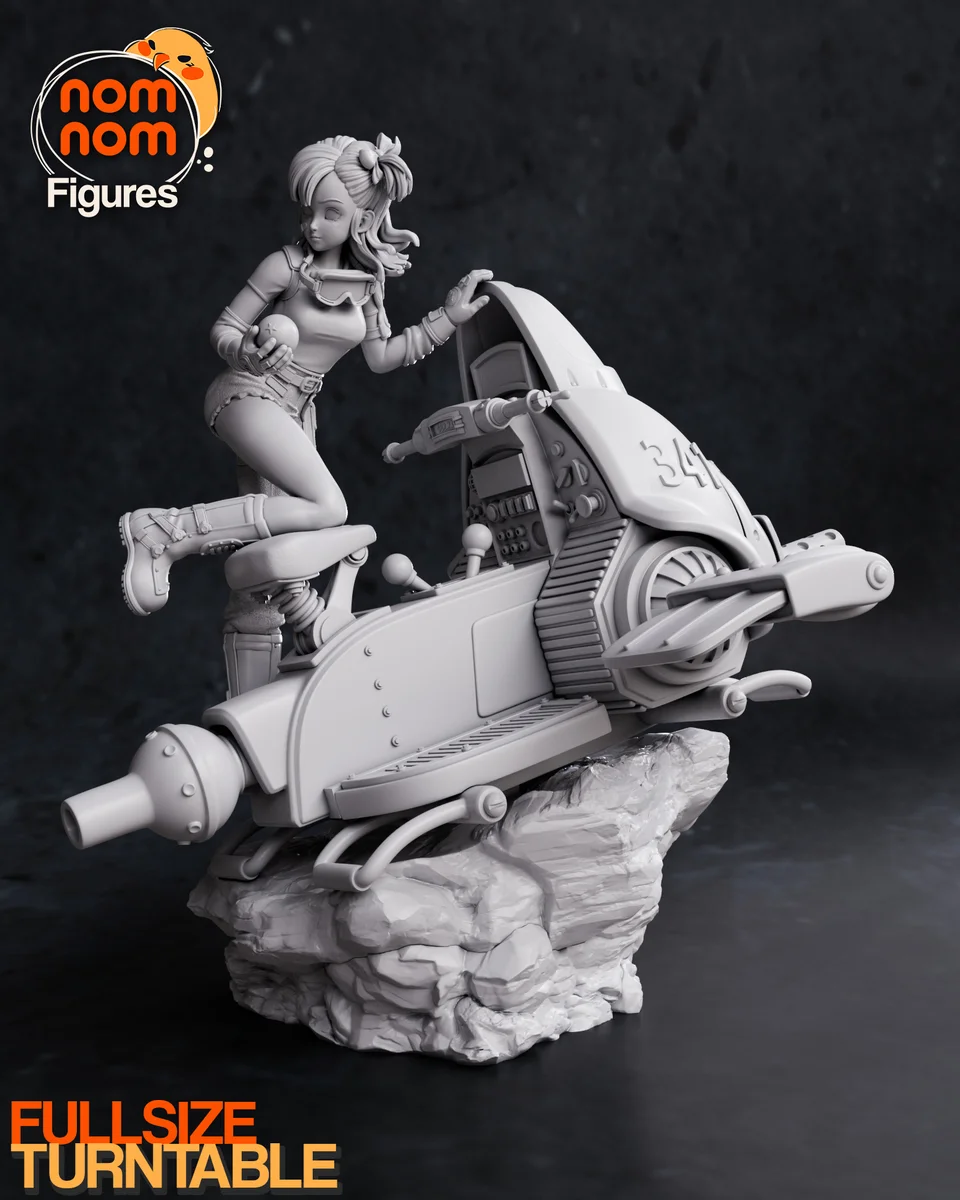 Bulma | Fan Art | 3D Printed Resin Model Garage Kit | *Un-Painted* | Nomnom 11