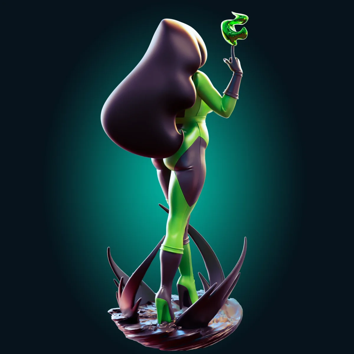 Shego | Fan Art | 3D Printed Resin Model Garage Kit | *Un-Painted* | Officer Rhu 3