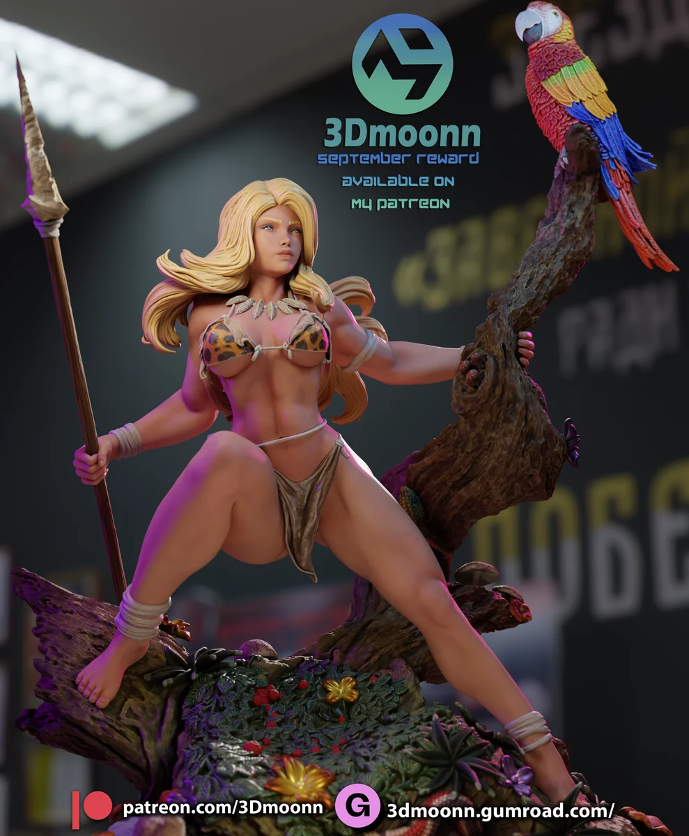 Shanna | Fan Art | 3D Printed Resin Model Garage Kit | *Un-Painted* | 3DMoonn 6