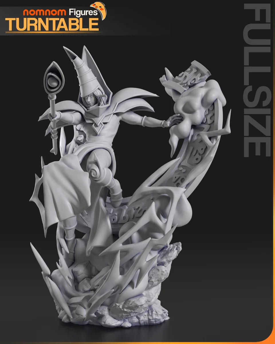Dark Magician | Fan Art | 3D Printed Resin Model Garage Kit | *Un-Painted* | Nomnom 6