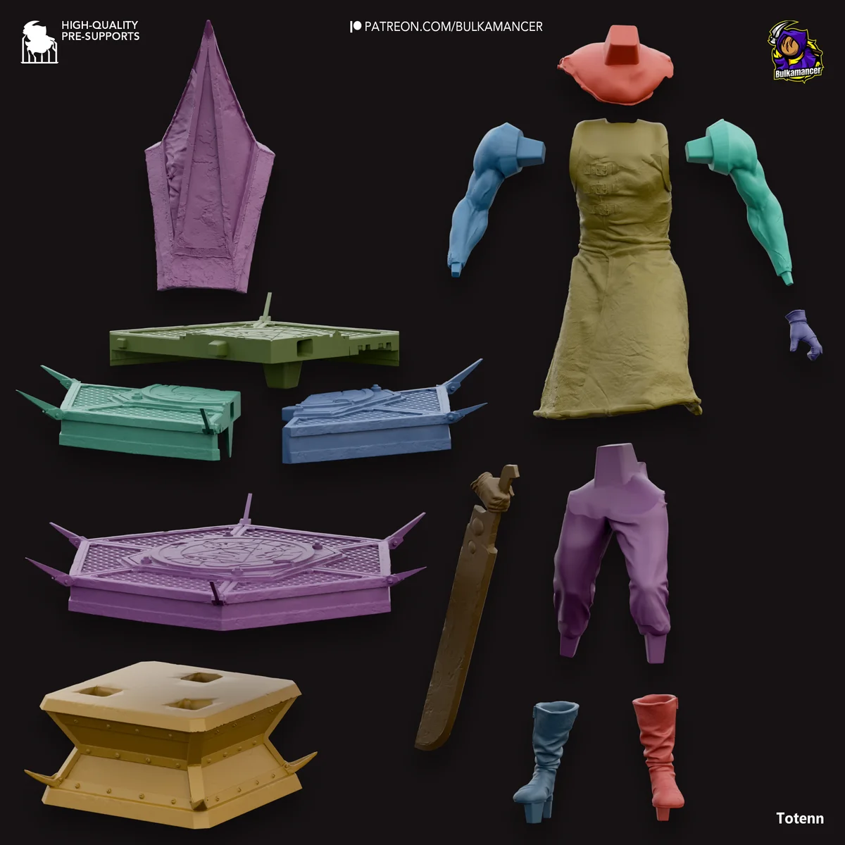 Pyramid Head | Fan Art | 3D Printed Resin Model Garage Kit | *Un-Painted* | Bulkamancer 5