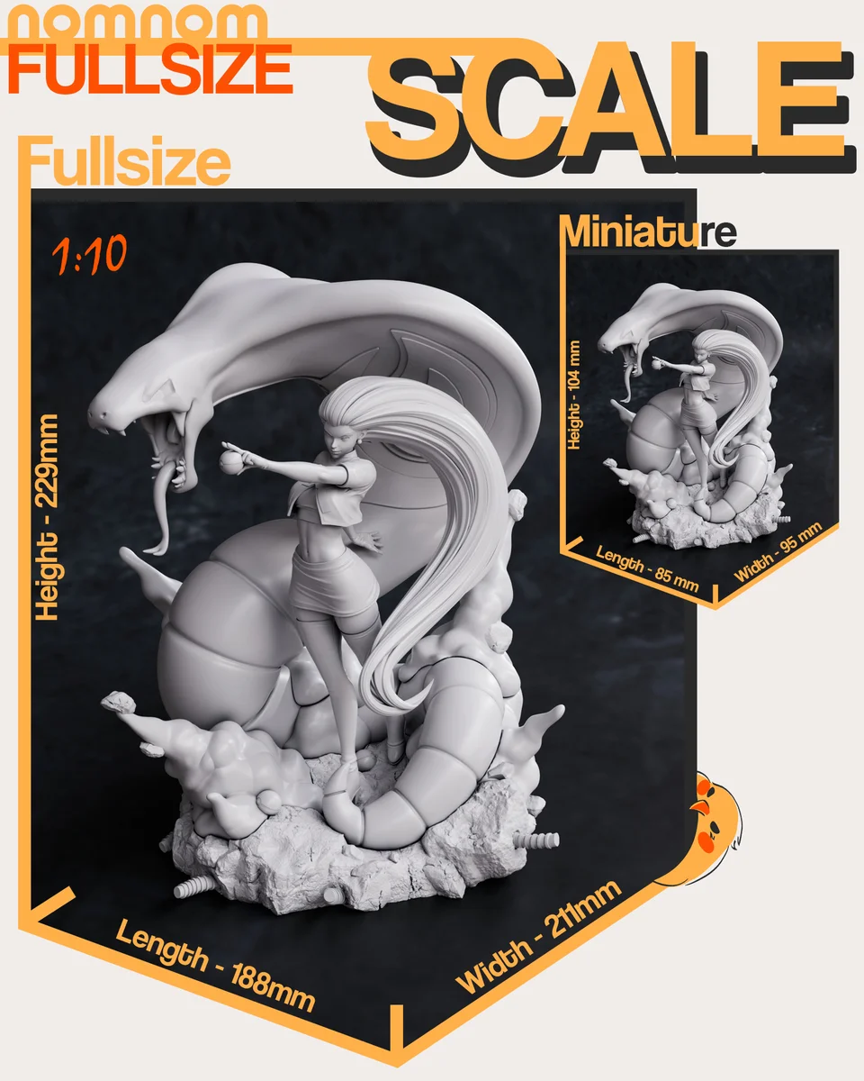 Team Rocket - Jessie | Fan Art | 3D Printed Resin Model Garage Kit | *Un-Painted* | Nomnom 4