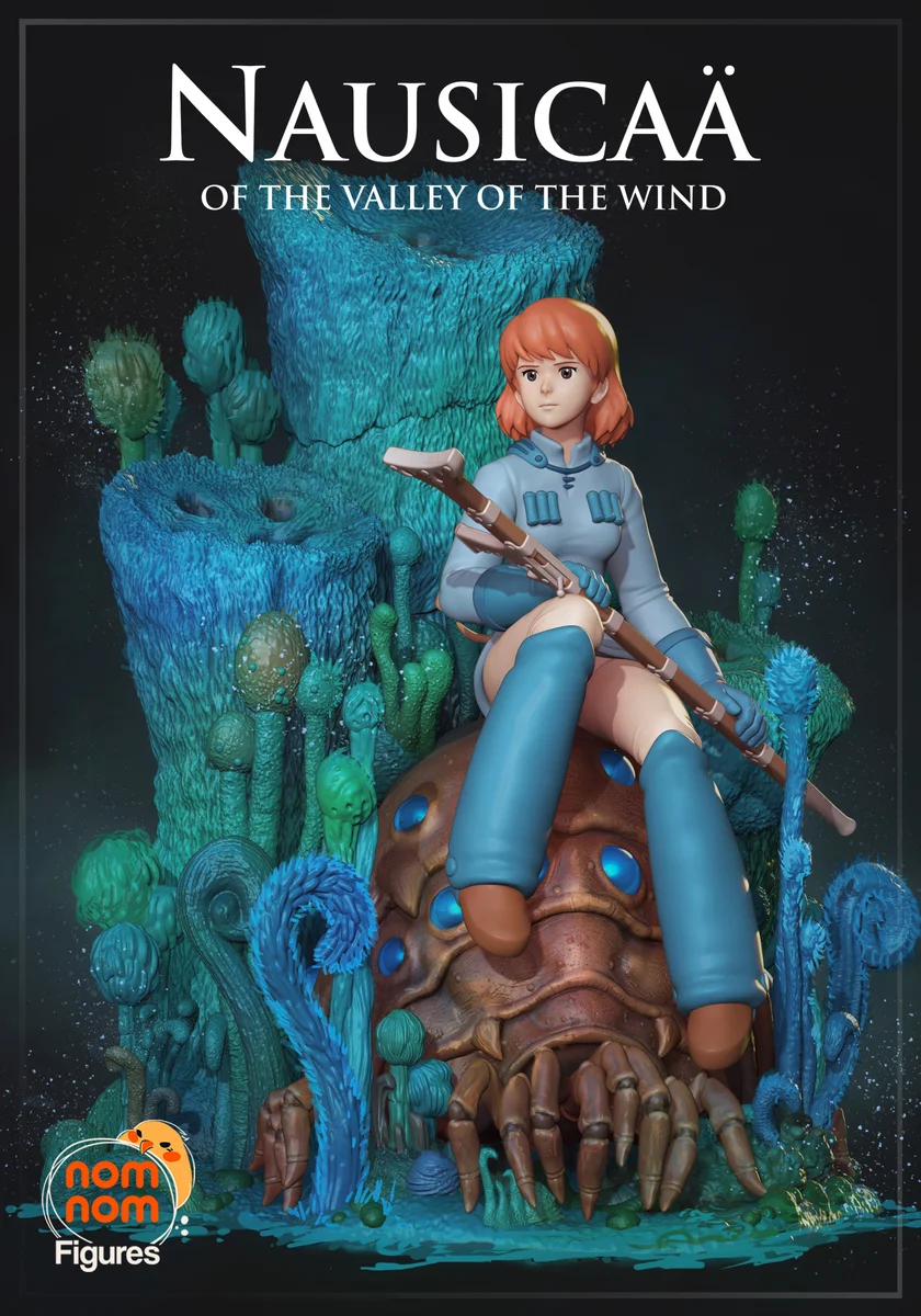 Nausicaa | Fan Art | 3D Printed Resin Model Garage Kit | *Un-Painted* | Nomnom
