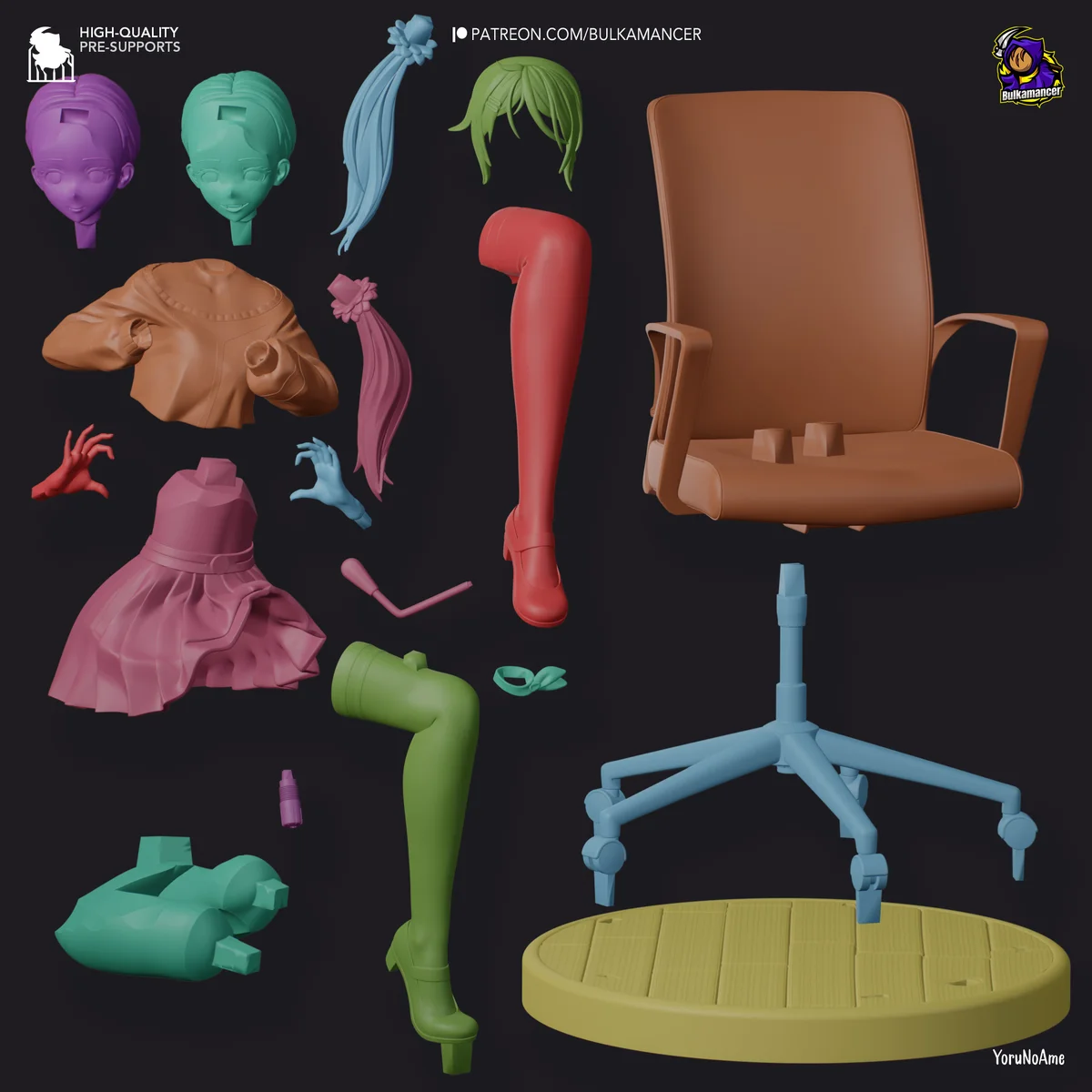 Mita | Fan Art | 3D Printed Resin Model Garage Kit | *Un-Painted* | Bulkamancer 7