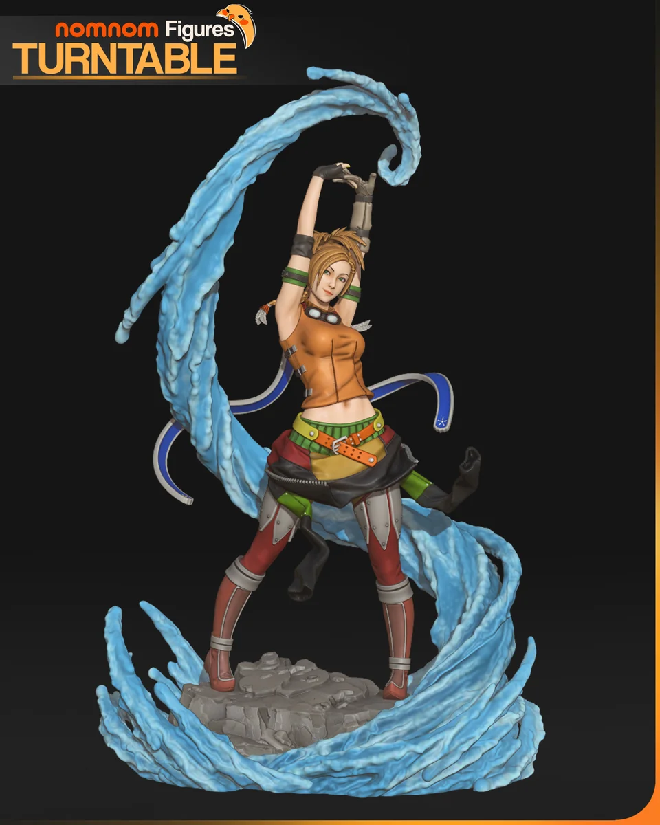 Rikku | Fan Art | 3D Printed Resin Model Garage Kit | *Un-Painted* | Nomnom 3
