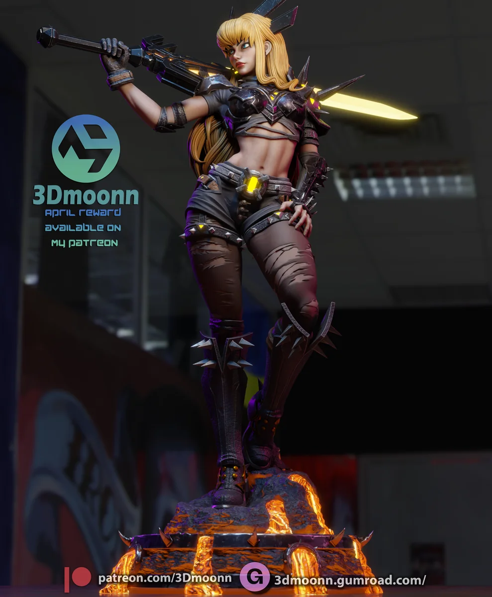 Magik | Fan Art | 3D Printed Resin Model Garage Kit | *Un-Painted* | 3DMoonn 3