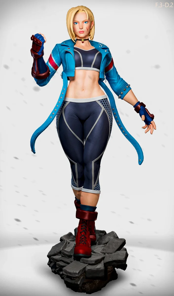 Cammy (Pose 2) | Fan Art | 3D Printed Resin Model Garage Kit | *Un-Painted* | ES Monster