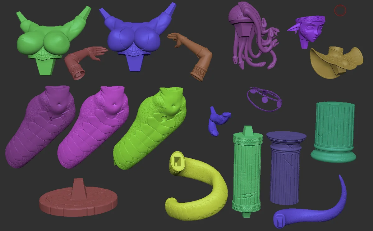 Medusa | Fan Art | 3D Printed Resin Model Garage Kit | *Un-Painted* | Officer Rhu 5