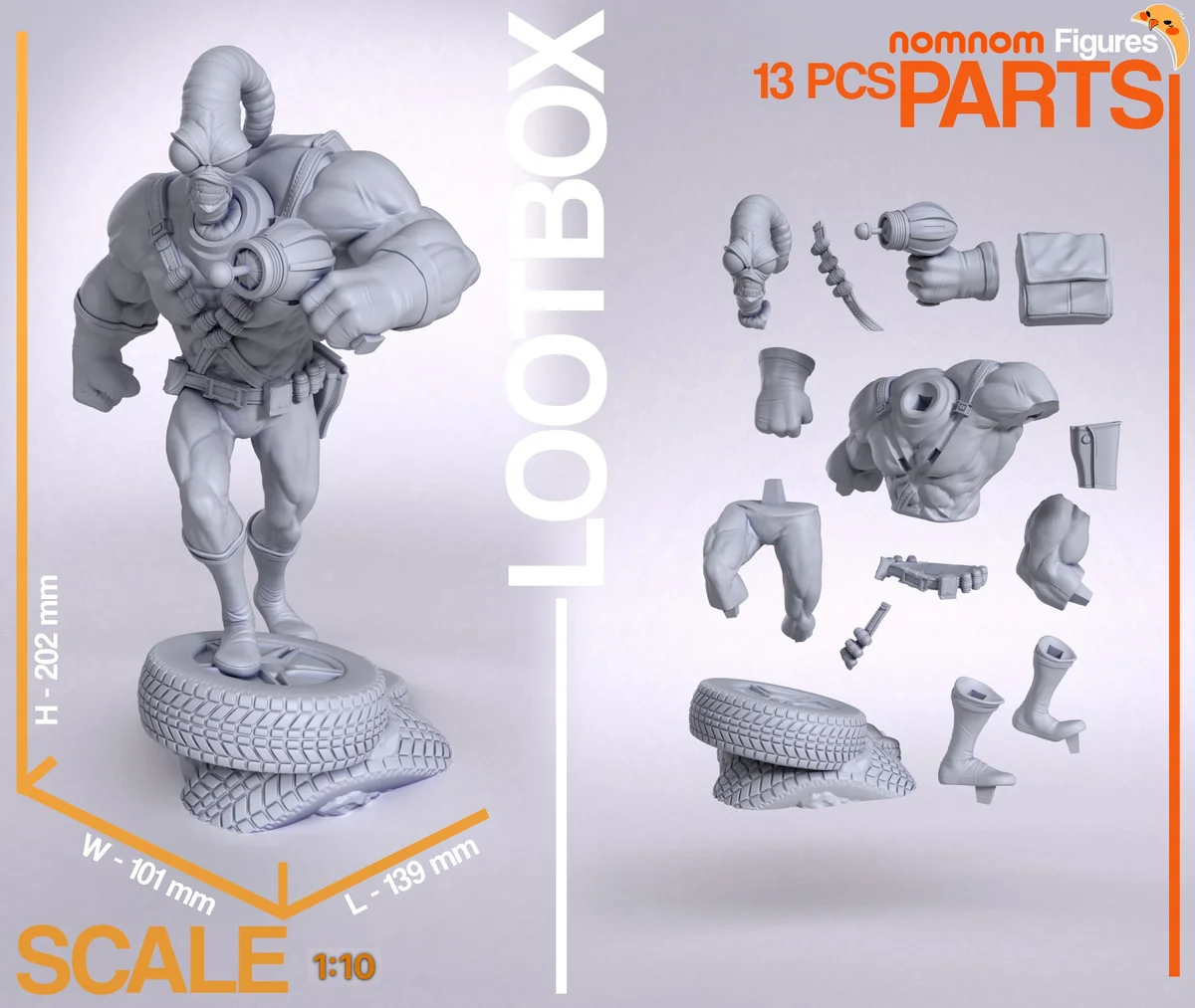 Jim | Fan Art | 3D Printed Resin Model Garage Kit | *Un-Painted* | Nomnom 3