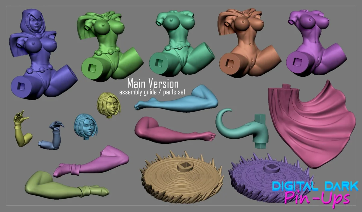 Raven | Fan Art | 3D Printed Resin Model Garage Kit | *Un-Painted* | Digital Dark 5