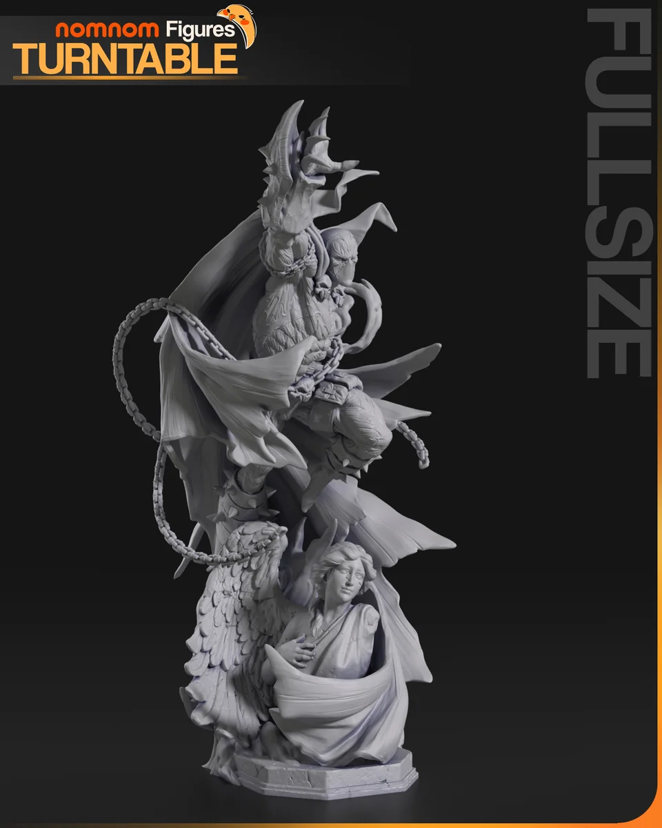 Spawn | Fan Art | 3D Printed Resin Model Garage Kit | *Un-Painted* | Nomnom 9