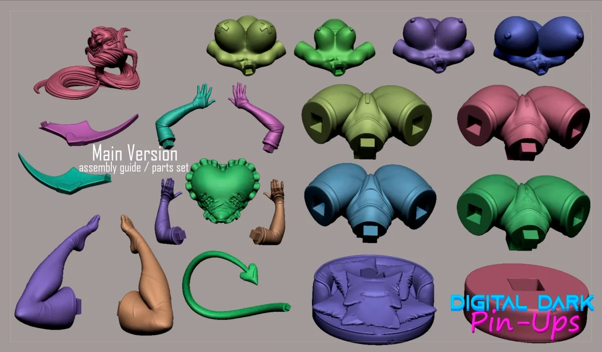 Verosika | Fan Art | 3D Printed Resin Model Garage Kit | *Un-Painted* | Digital Dark 5