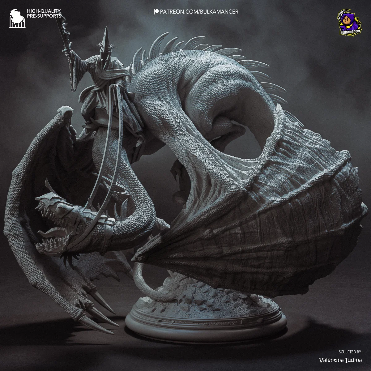 Witch King | Fan Art | 3D Printed Resin Model Garage Kit | *Un-Painted* | Bulkamancer 6