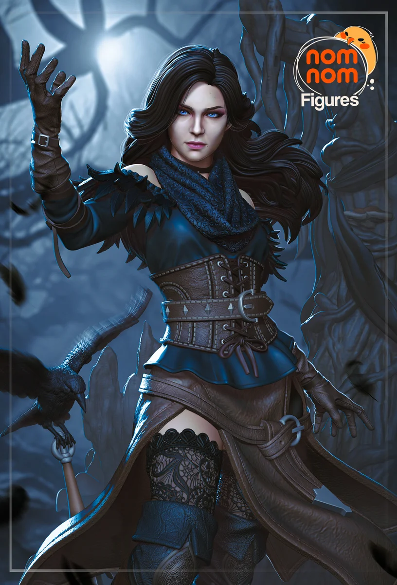 Yennefer | Fan Art | 3D Printed Resin Model Garage Kit | *Un-Painted* | Nomnom