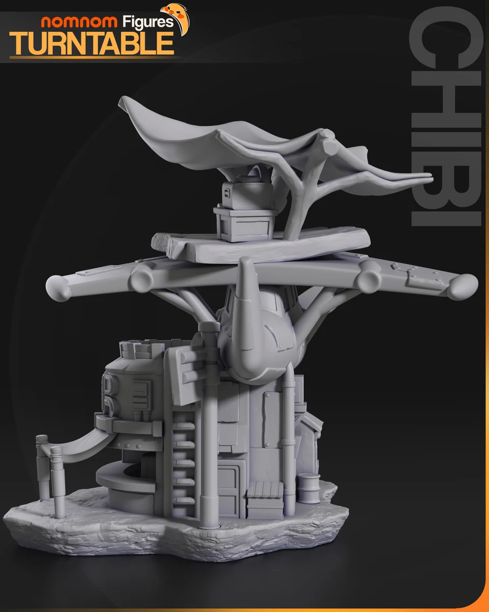 Chibi Flightbar | Fan Art | 3D Printed Resin Model Garage Kit | *Un-Painted* | Nomnom 6