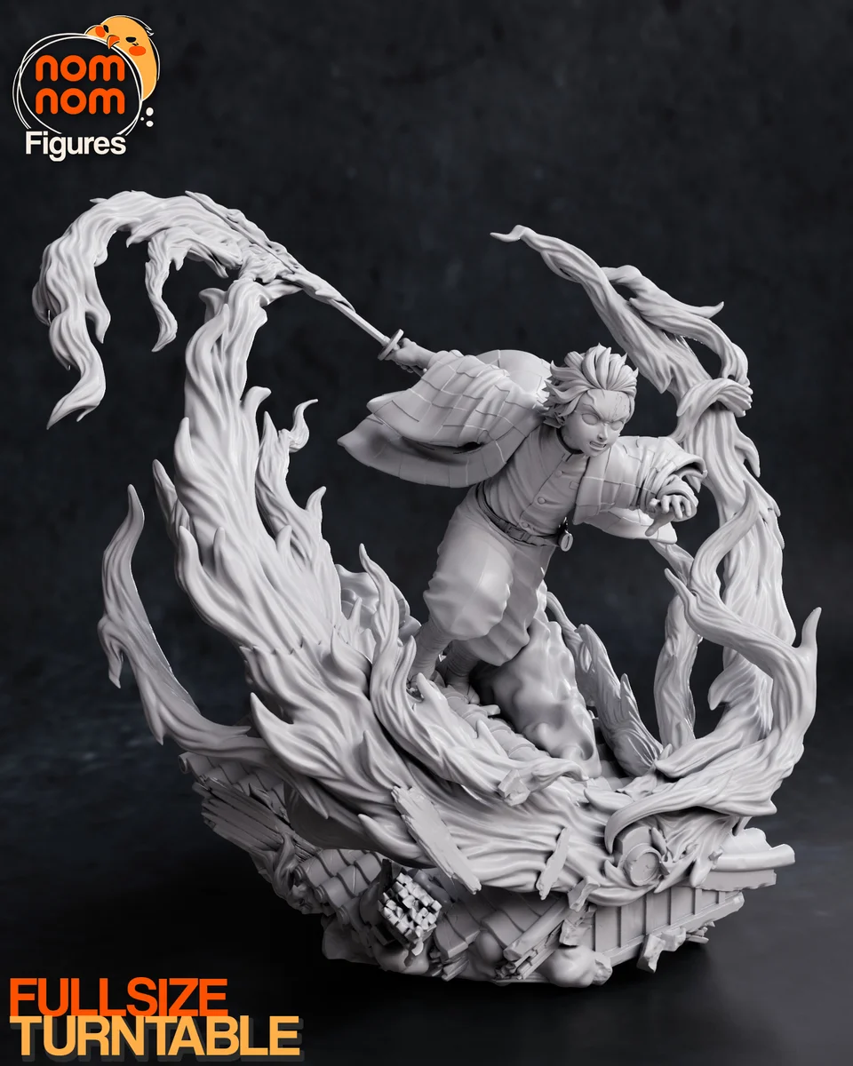 Tanjiro | Fan Art | 3D Printed Resin Model Garage Kit | *Un-Painted* | Nomnom 8