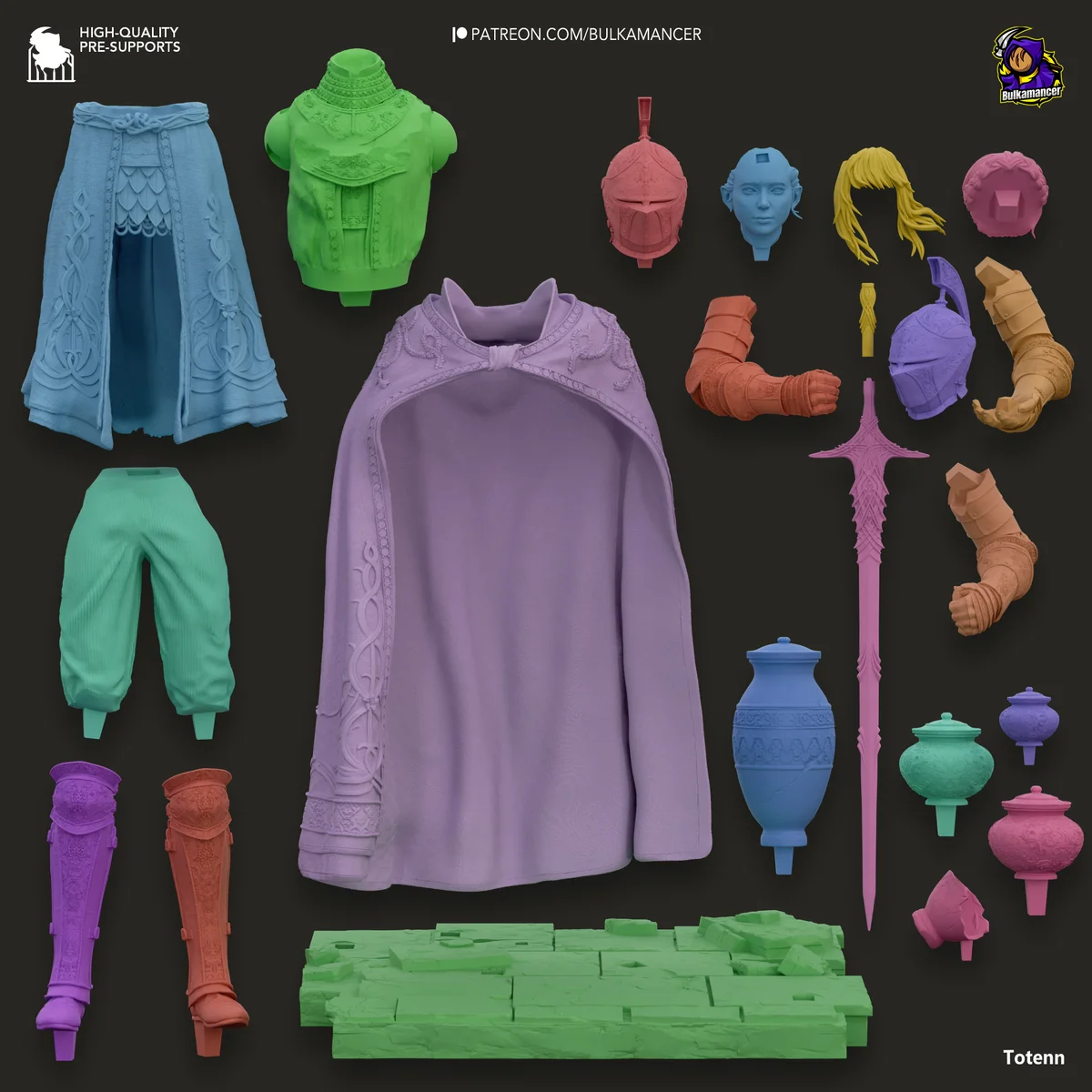 Needle Knight Leda | Fan Art | 3D Printed Resin Model Garage Kit | *Un-Painted* | Bulkamancer 6