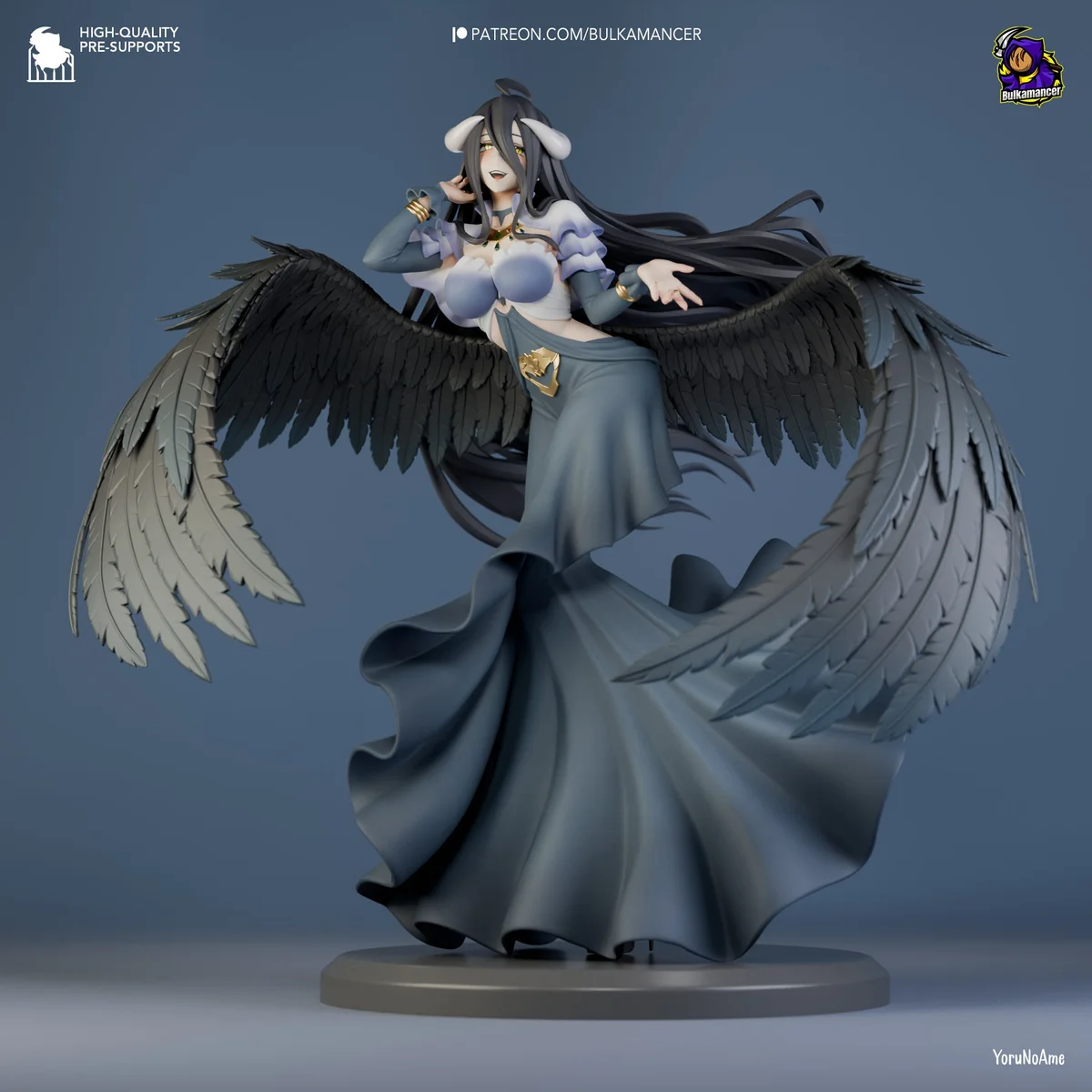 Succubus | Fan Art | 3D Printed Resin Model Garage Kit | *Un-Painted* | Bulkamancer 3