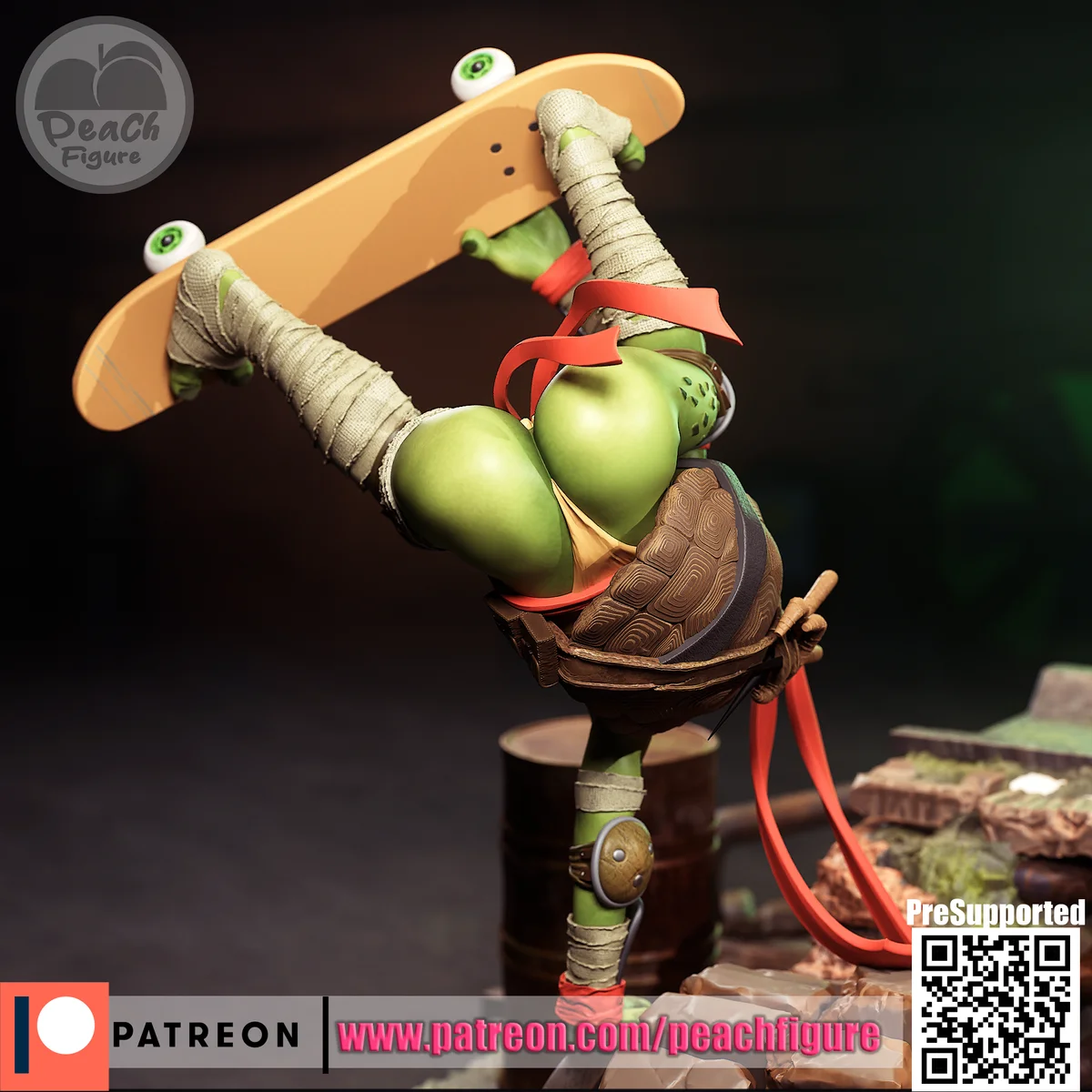 Raphela | Fan Art | 3D Printed Resin Model Garage Kit | *Un-Painted* | Peach Figure 4
