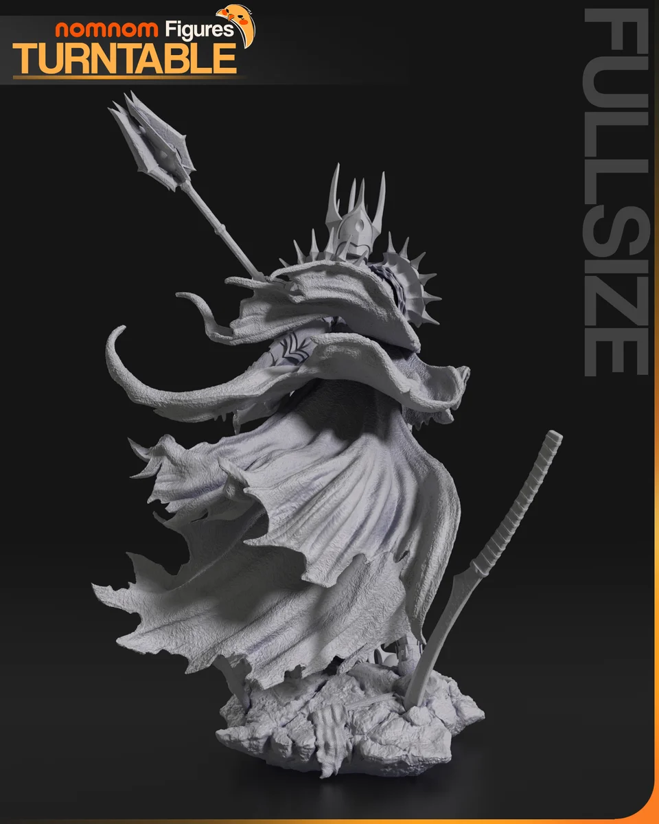 Sauron | Fan Art | 3D Printed Resin Model Garage Kit | *Un-Painted* | Nomnom 7