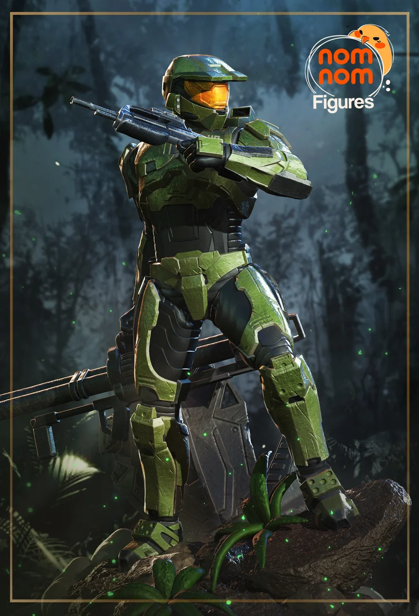Master Chief | Fan Art | 3D Printed Resin Model Garage Kit | *Un-Painted* | Nomnom