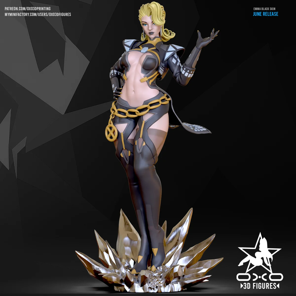 Emma | Fan Art | 3D Printed Resin Model Garage Kit | *Un-Painted* | OXO3D 3