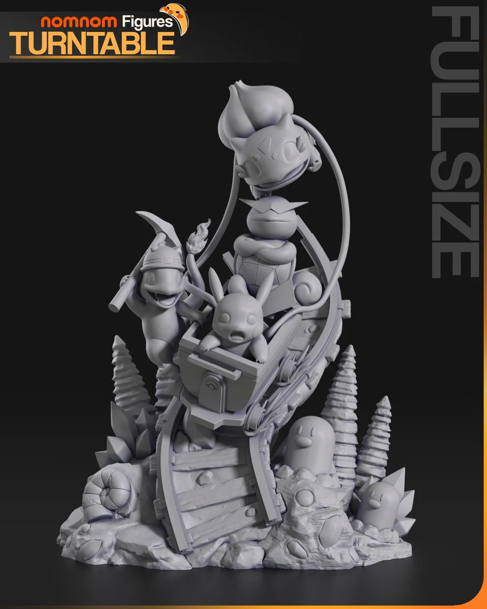 Pikachu | Fan Art | 3D Printed Resin Model Garage Kit | *Un-Painted* | Nomnom 8