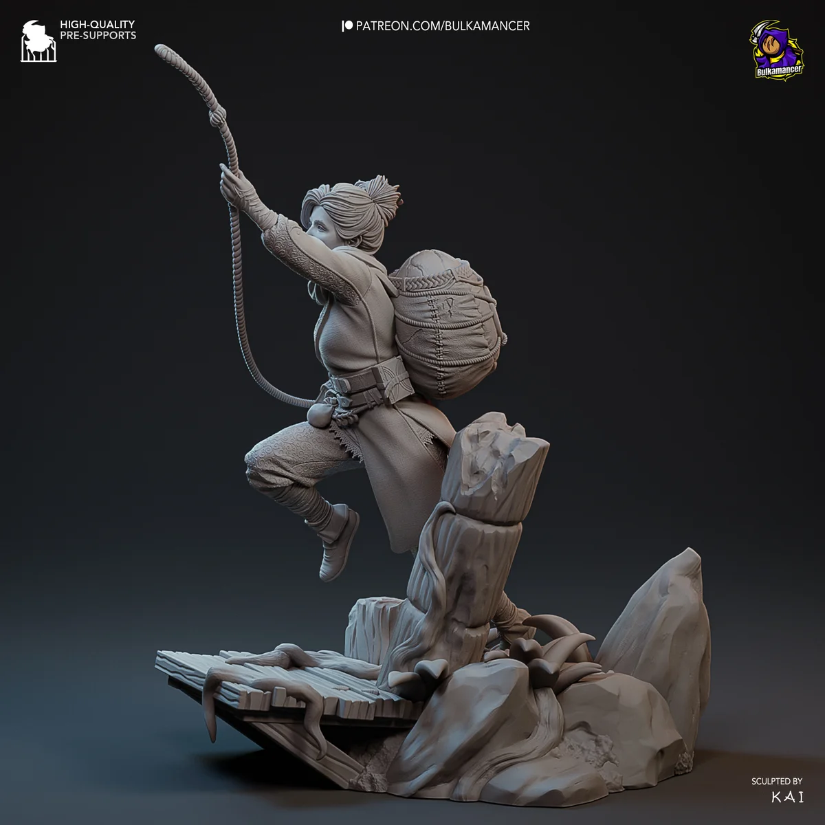 Zoe | Fan Art | 3D Printed Resin Model Garage Kit | *Un-Painted* | Bulkamancer 9