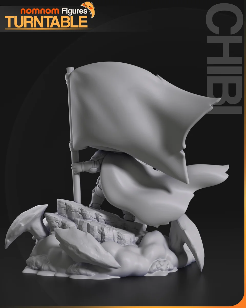 Chibi Helldiver | Fan Art | 3D Printed Resin Model Garage Kit | *Un-Painted* | Nomnom 6