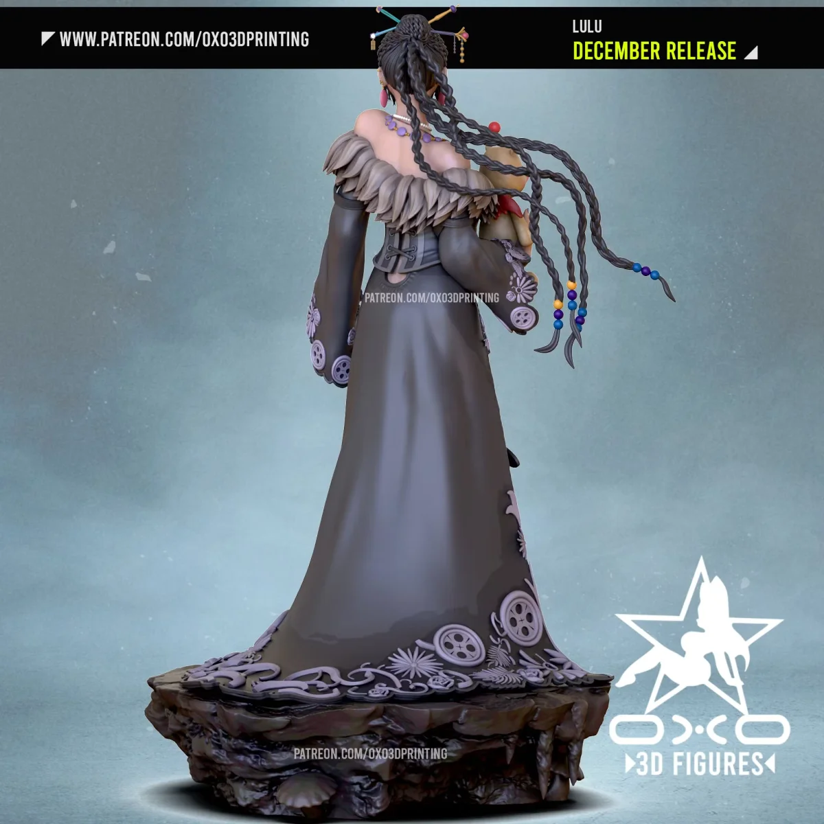 Lulu | Fan Art | 3D Printed Resin Model Garage Kit | *Un-Painted* | OXO3D 3