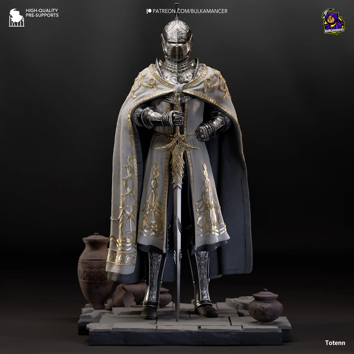 Needle Knight Leda | Fan Art | 3D Printed Resin Model Garage Kit | *Un-Painted* | Bulkamancer 4