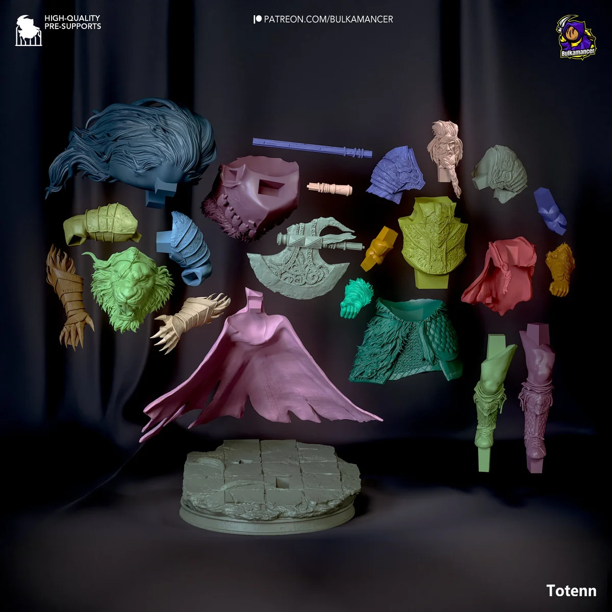 Godfrey | Fan Art | 3D Printed Resin Model Garage Kit | *Un-Painted* | Bulkamancer 6