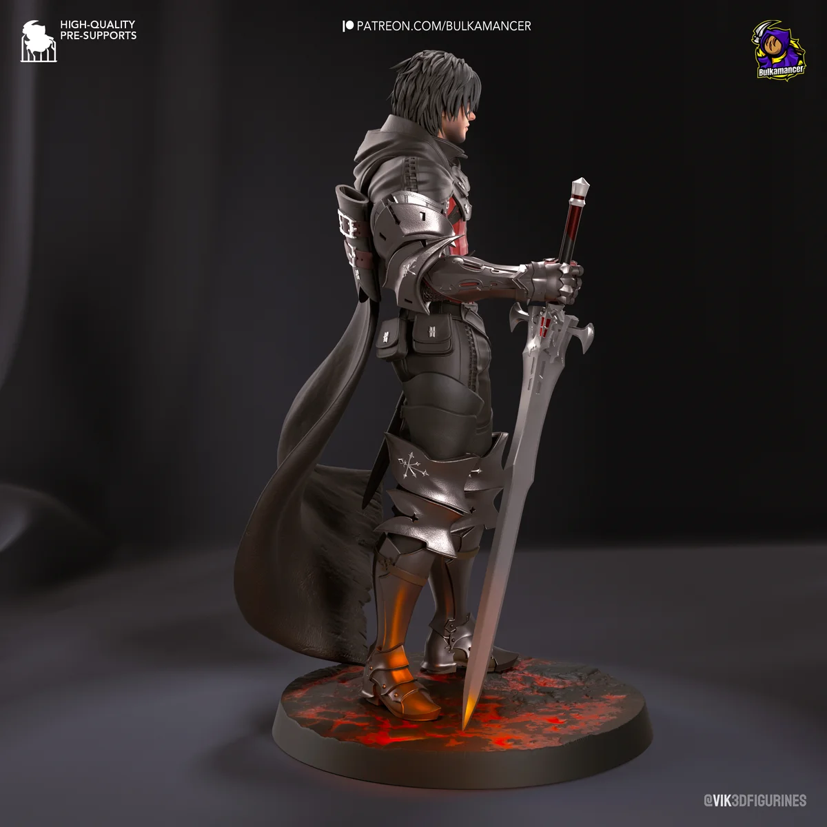 Clive Rosfield | Fan Art | 3D Printed Resin Model Garage Kit | *Un-Painted* | Bulkamancer 4