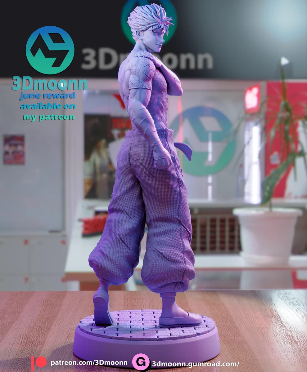 Gojo | Fan Art | 3D Printed Resin Model Garage Kit | *Un-Painted* | 3DMoonn 6