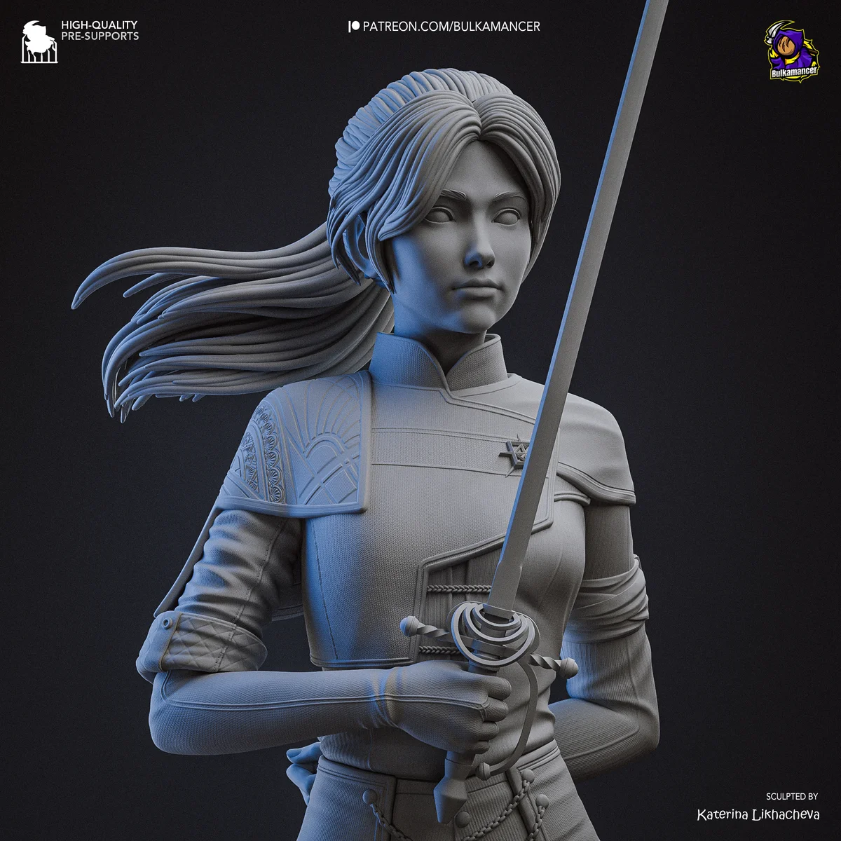 Maelle | Fan Art | 3D Printed Resin Model Garage Kit | *Un-Painted* | Bulkamancer 7