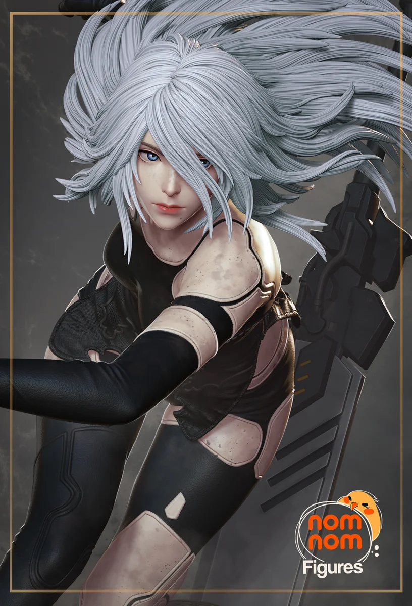 A2 | Fan Art | 3D Printed Resin Model Garage Kit | *Un-Painted* | Nomnom